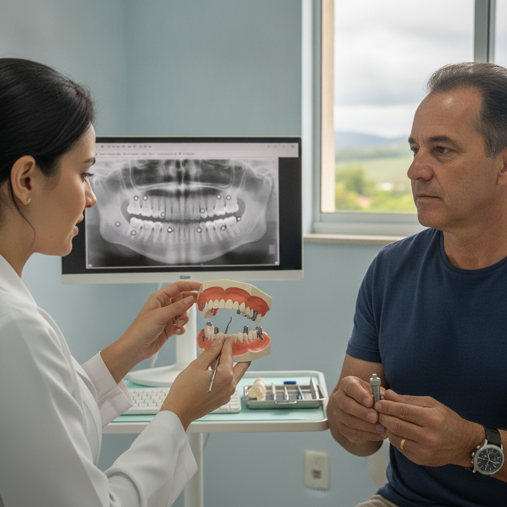 Quantos Implantes Dentários Preciso para Repor Todos os Dentes em Timbó?
